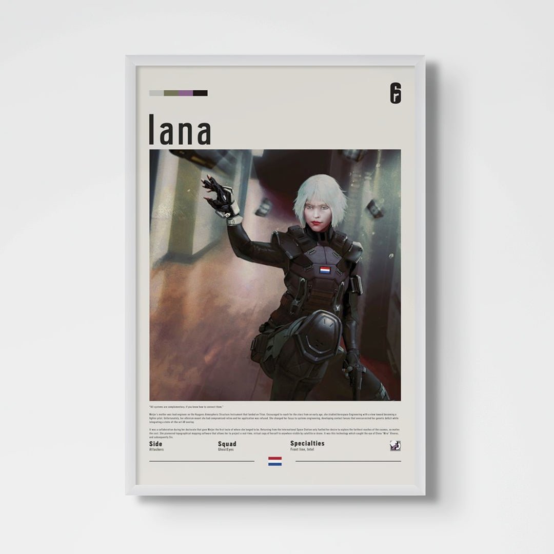 Operator Iana Fine Art Poster | Six Siege - Six Siege art - Framed Print